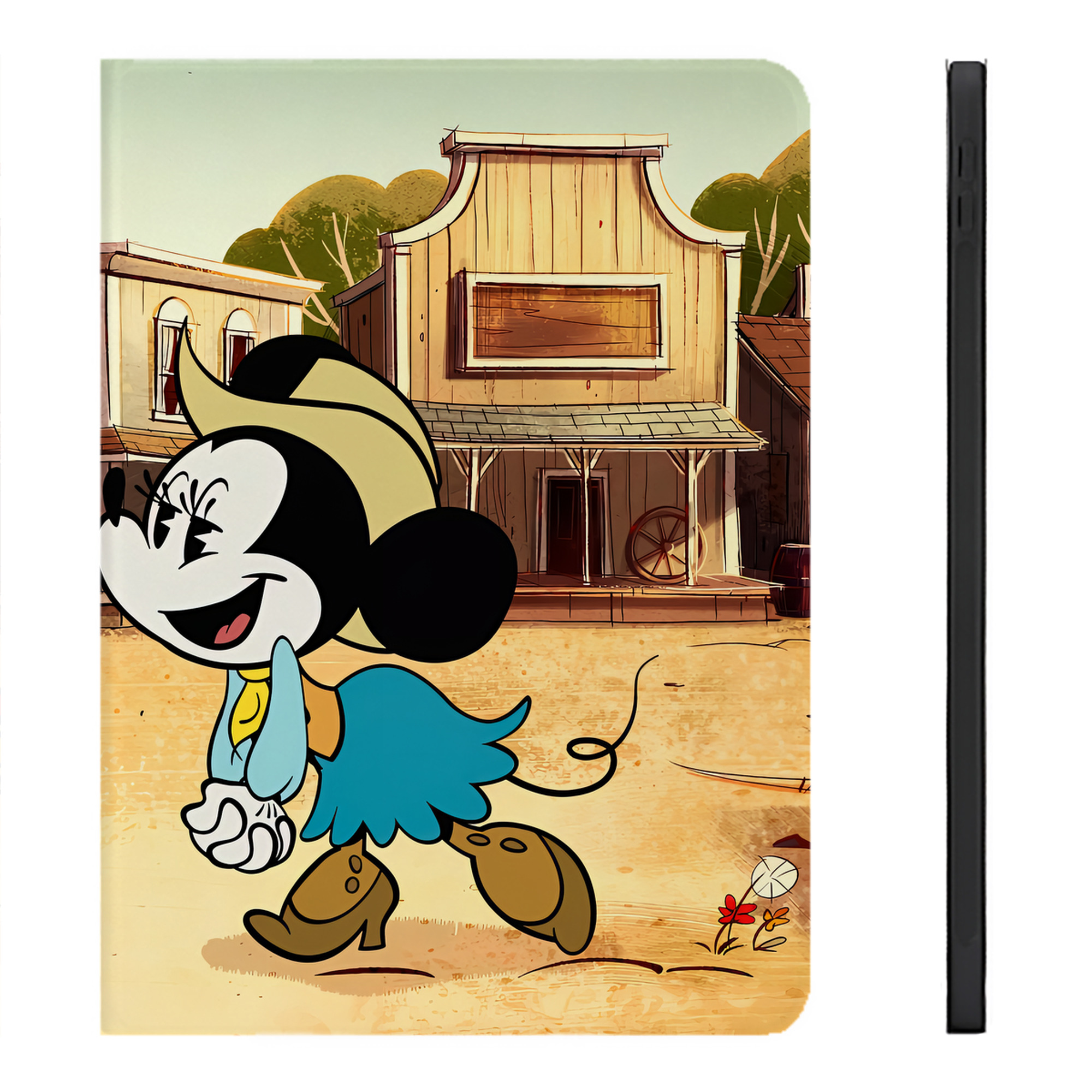 （画像用） ミッキーマウス Mickey Mouse IPadケース ペンホルダー付き ブックスタイルデザイン